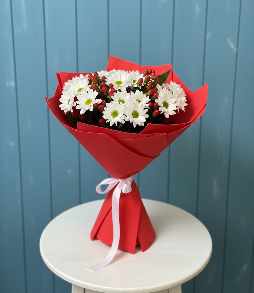 Букет цветов из: Хризантемы в Супсех