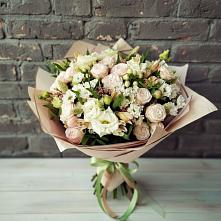 Букет цветов из:  Альстромерии, Розы и Хризантемы #REPLACE_PRED# Супсех