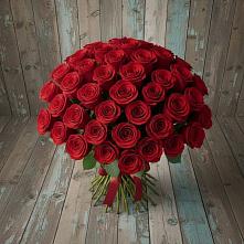 Букет 55 Красных роз Фридом #REPLACE_PRED# Супсех