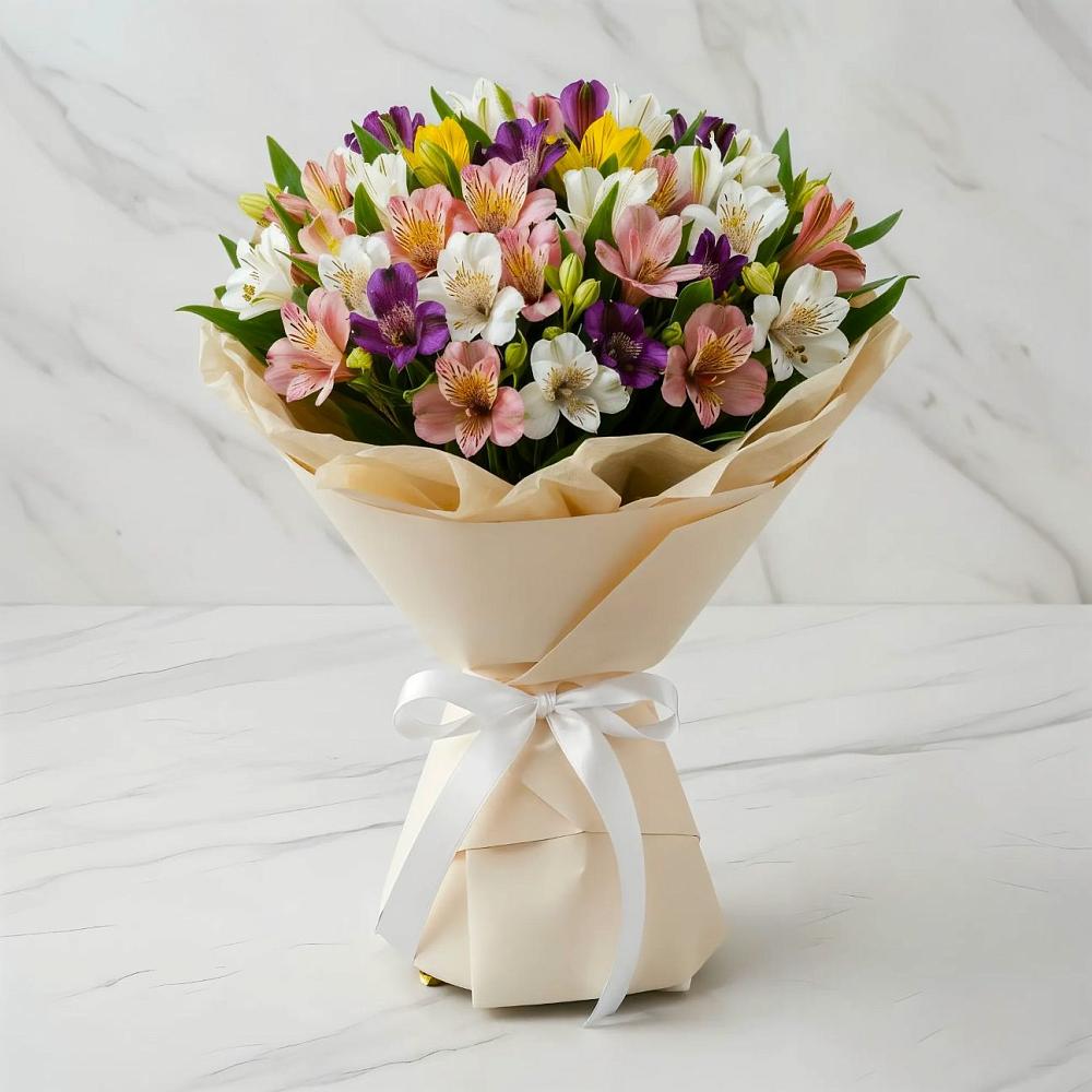 Букет цветов из: Альстромерии в Супсех