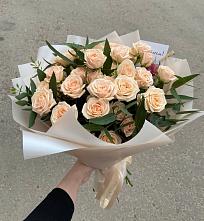 Букет Кремовые розы Латте в Супсех