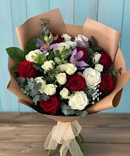 Букет цветов из:  Розы и Альстромерии в Супсех