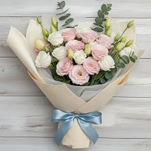 Букет цветов из:  Лизиантусы в Супсех