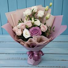 Букет цветов из:  Розы и Лизиантусы в Супсех