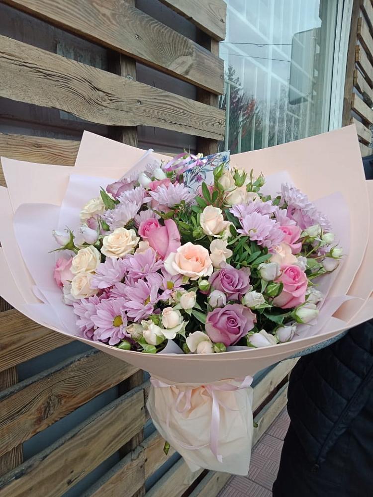 Букет цветов из: Розы и Хризантемы в Супсех