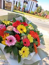 Букет цветов из:  Герберы #REPLACE_PRED# Супсех