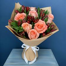 Букет цветов из:  Розы и Альстромерии в Супсех