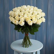 Букет 51 Белая роза Эдлесс Лав в Супсех