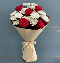 Букет цветов из:  Розы и Хризантемы в Супсех