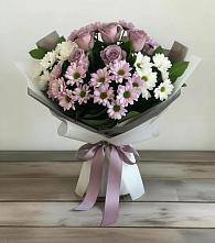 Букет цветов из:  Хризантемы и Розы в Супсех