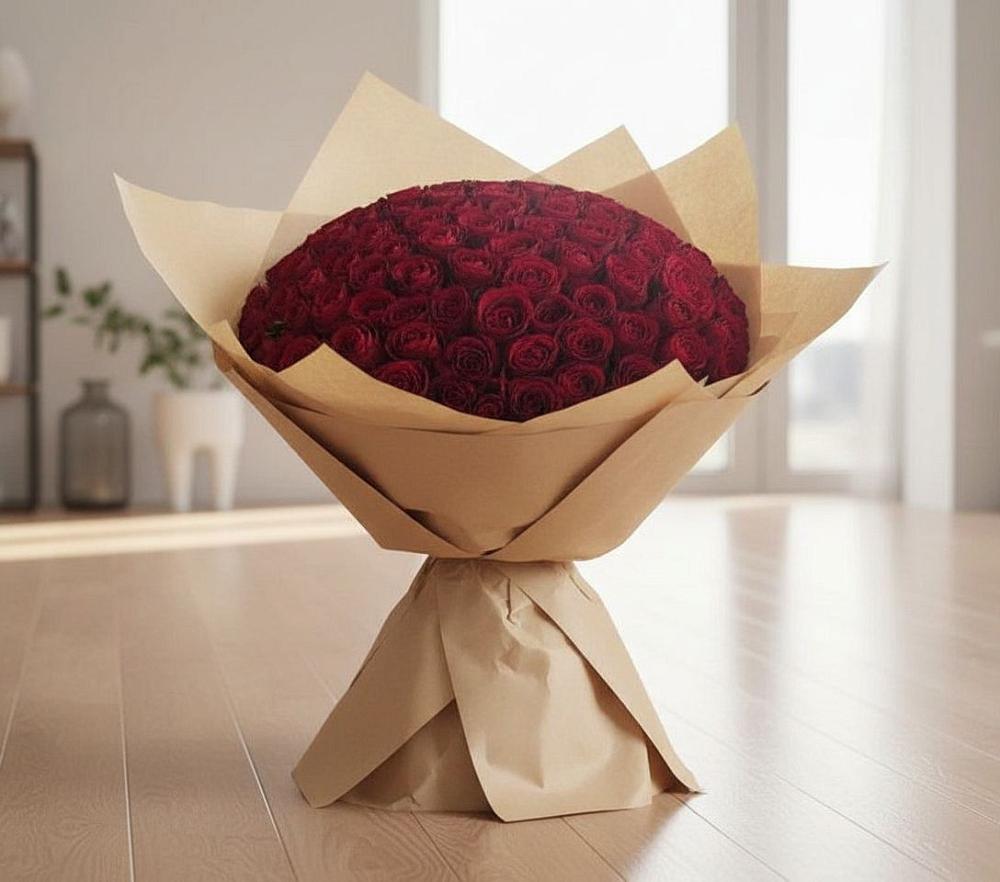Букет 101 Красная роза в Супсех