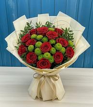 Букет цветов из:  Розы и Хризантемы в Супсех