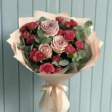 Букет цветов из:  Гвоздики и Розы в Супсех