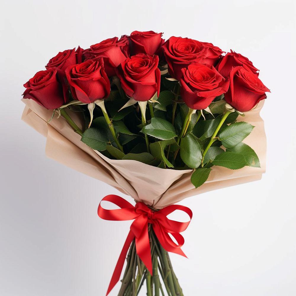 Букет 11 Красных роз Эдлесс Лав в Супсех