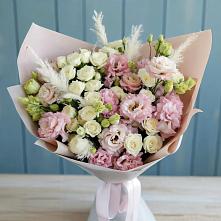 Букет цветов из:  Альстромерии и Розы в Супсех